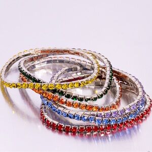 Colorful Crystal Stretchy Set